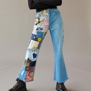 BDG High-Waisted Flare Jean - Size 26 - Color: Tinted Denim